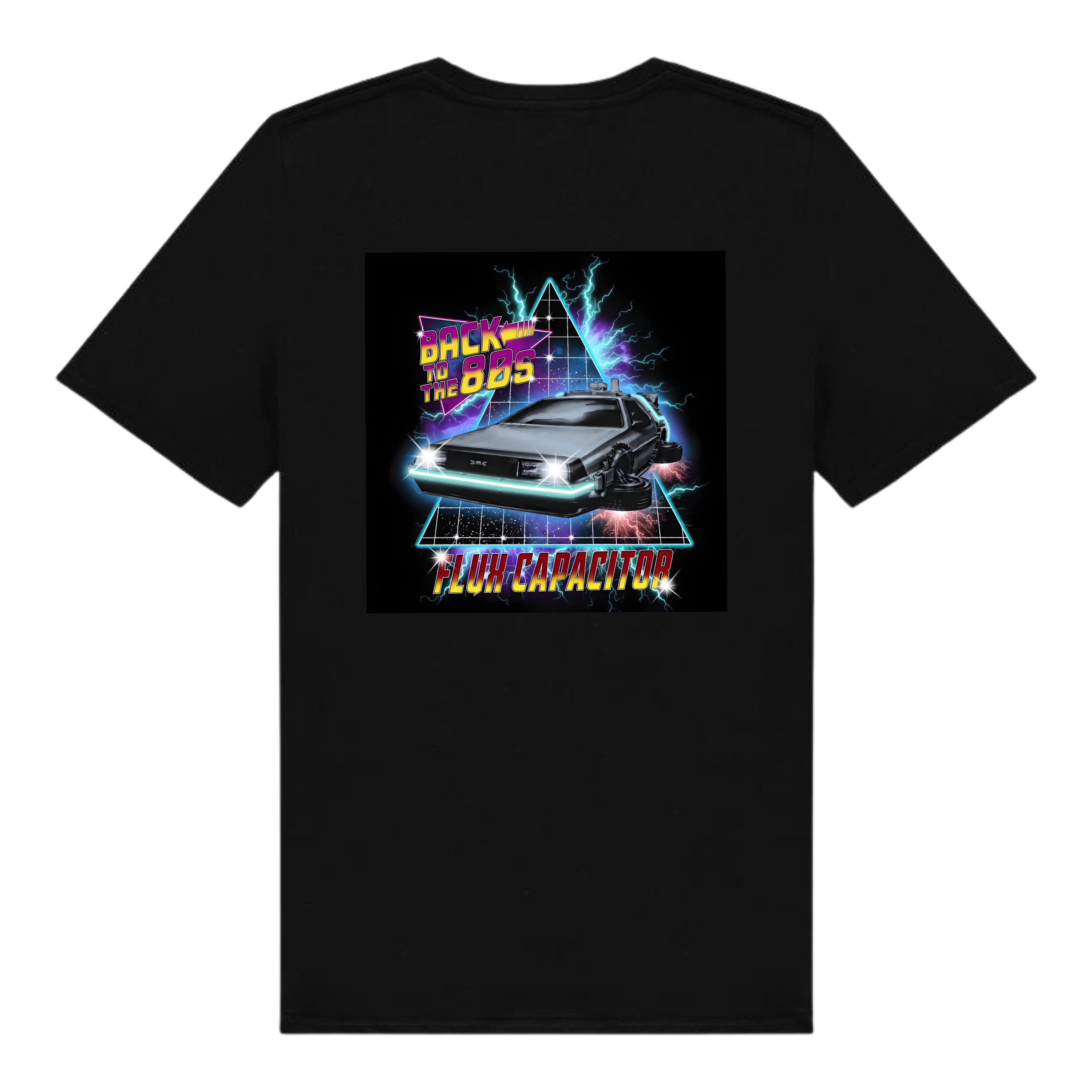 Back To The 80s Flux Capacitor Mock T-Shirt